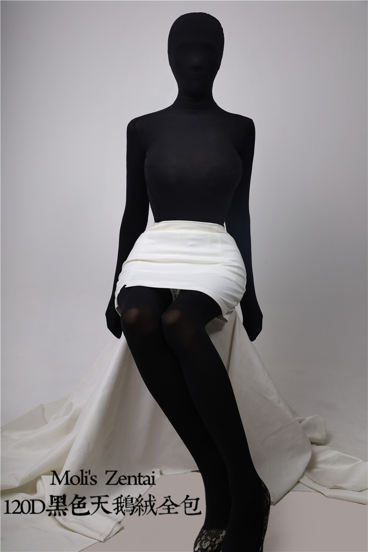 120D Black Velvet Zentai Moli’s Zentai